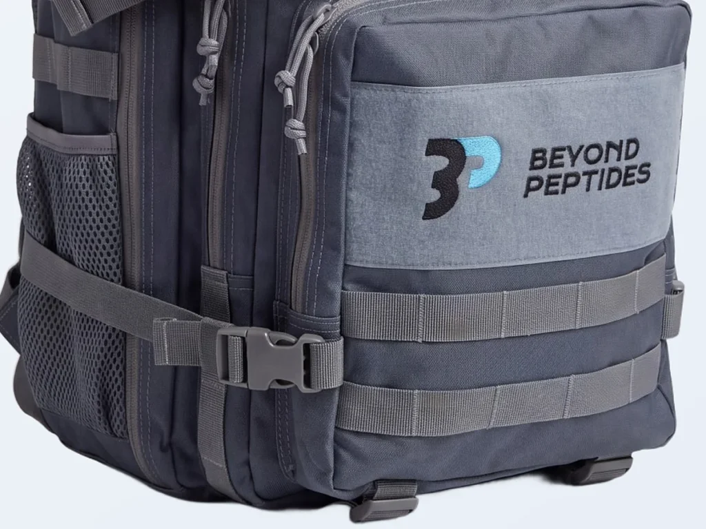 Gym Backpack: Clip on a bottle holder