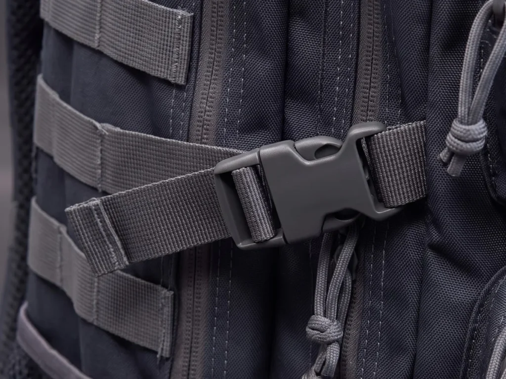 Gym Backpack: Cinch it down for travel