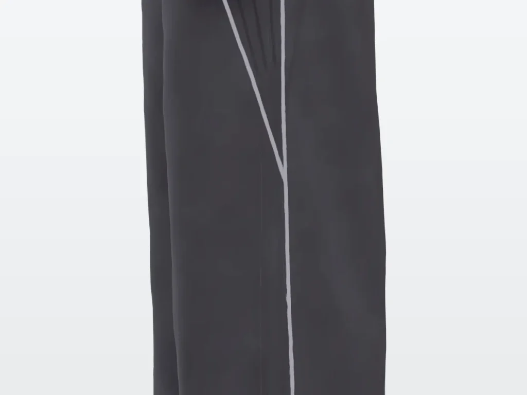 Grey Unisex Jogger: Piping down both legs