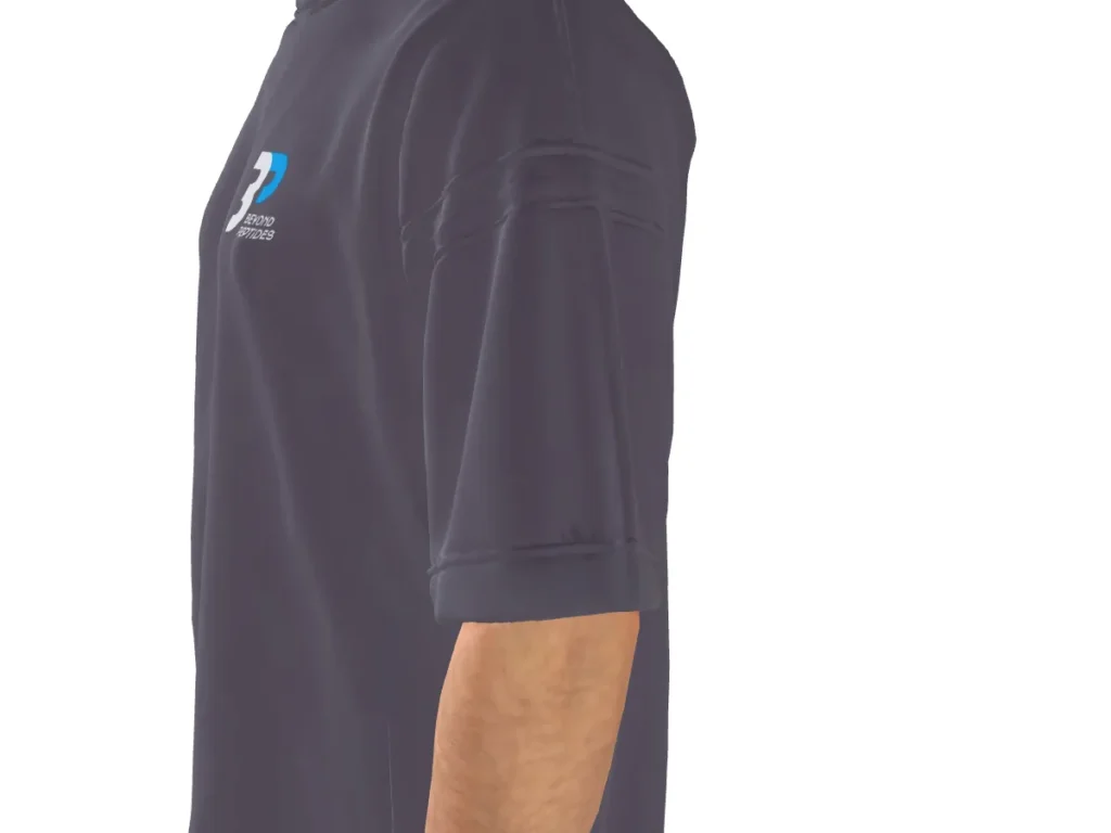 Grey Oversized Tee: Dropped shoulders