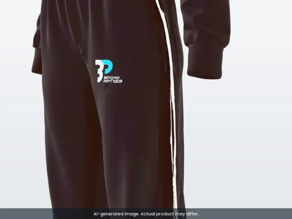 Tracksuit Set: White piping down the leg