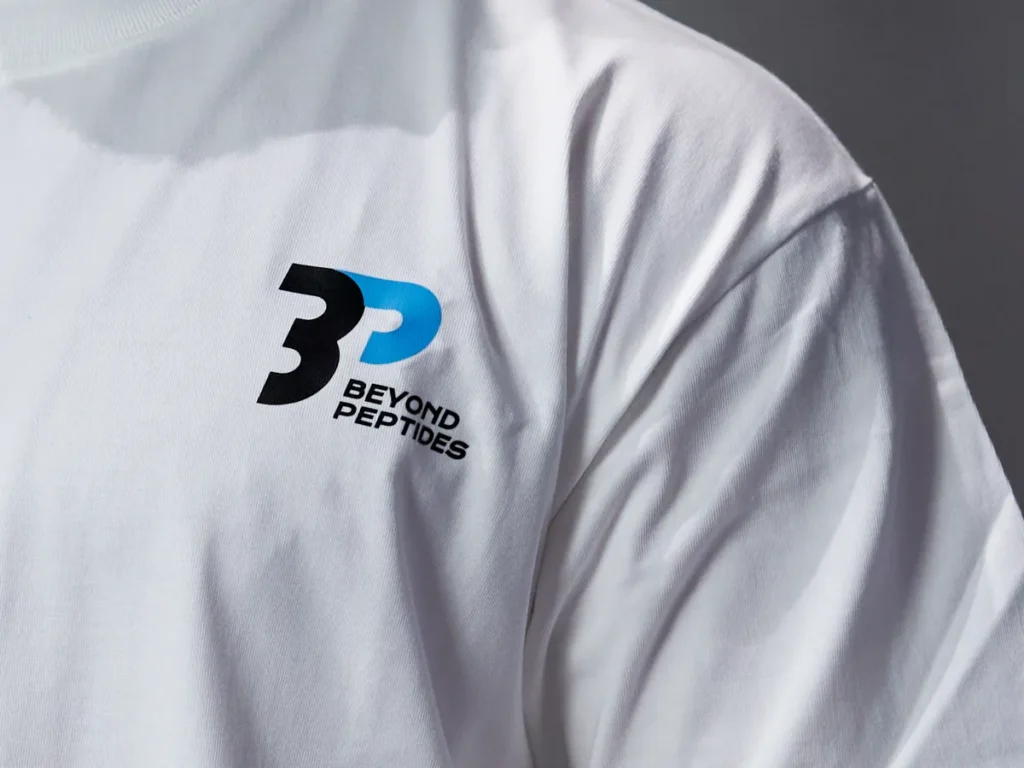 White Oversized Tee: Small logo on the chest