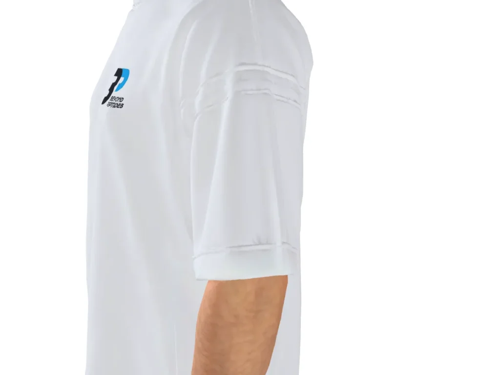 White Oversized Tee: Dropped shoulders