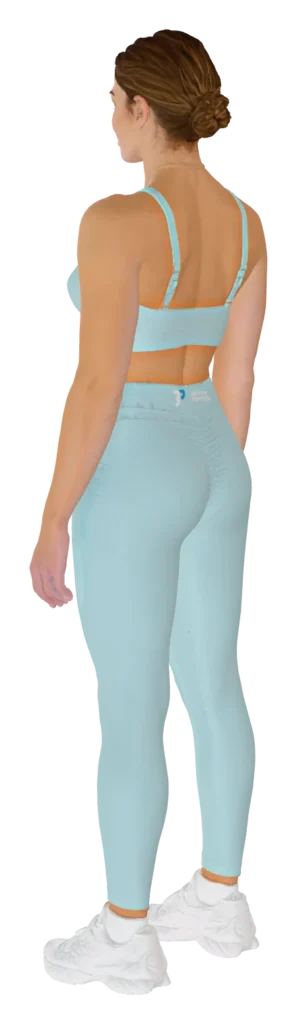 Women's Leggings worn by a model, three dimensional view